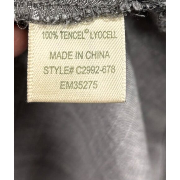 Cloth & Stone Womens Top L Long Sleeve Gray Popover Shirt - Picture 6 of 7